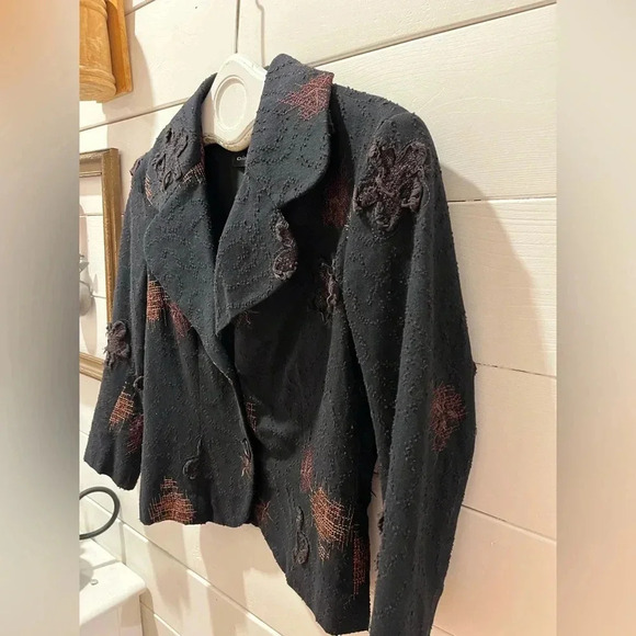 Black Textured Artistic Jacket – Dinh Bà – Size XS - Picture 5 of 9